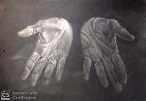 10 Trabajo con grafito sobre papel o cartulina negra